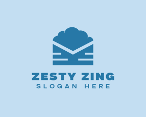 Blue Cloud Mail logo design