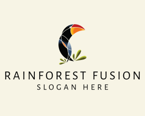 Rainforest Toucan Bird logo