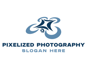 Propeller Drone Camera logo design