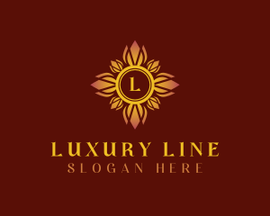 Gradient Floral Luxury logo design