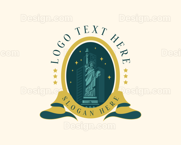 American Landmark Statue Logo