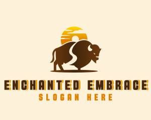 Sunset Buffalo Explorer logo design