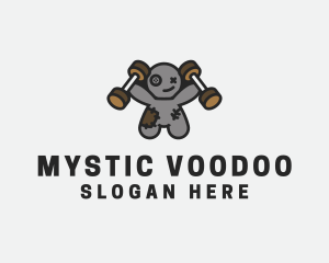 Voodoo Doll Weights logo design