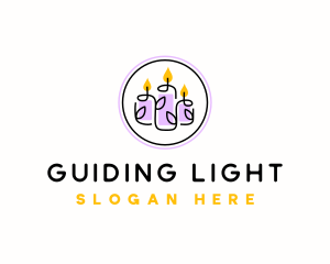 Organic Candle Light logo design