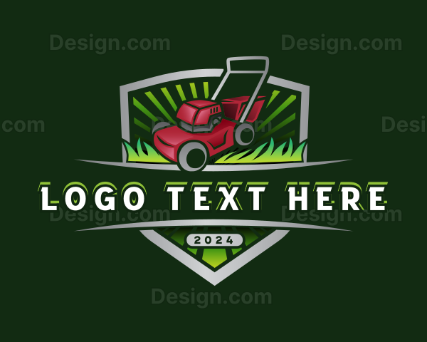 Yard Lawn Mower Logo