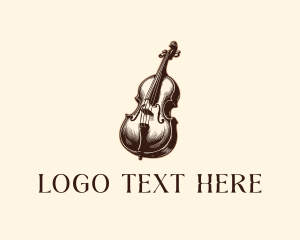 Bass Violin Instrument logo