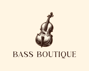 Bass Violin Instrument logo