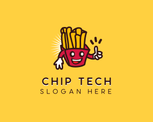 Happy Chip Fries logo design