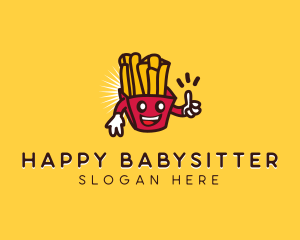 Happy Chip Fries logo design