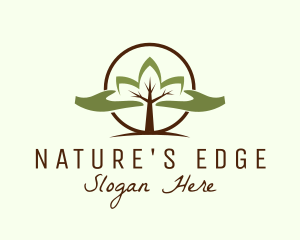 Nature Tree Planting  logo design
