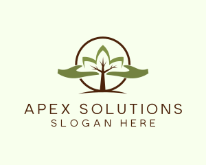 Nature Tree Planting  logo design