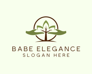 Nature Tree Planting  logo design