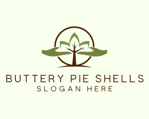 Nature Tree Planting  logo design