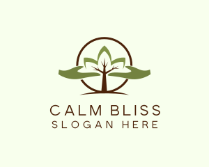 Nature Tree Planting  logo design