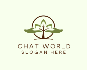 Nature Tree Planting  logo design