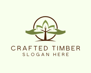 Nature Tree Planting  logo design