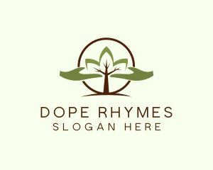 Nature Tree Planting  logo design