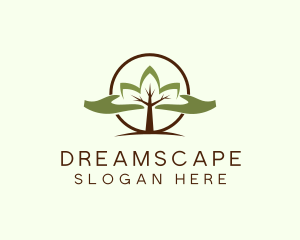 Nature Tree Planting  logo design