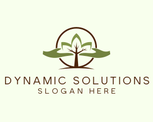 Nature Tree Planting  logo design