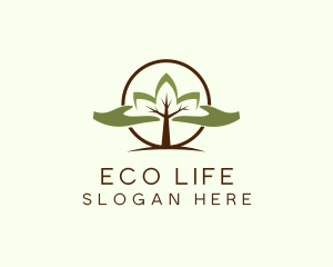 Nature Tree Planting  logo design