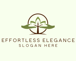 Nature Tree Planting  logo design