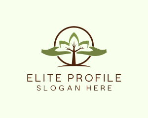 Nature Tree Planting  logo design