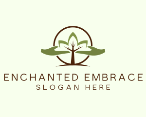 Nature Tree Planting  logo design