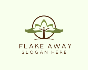 Nature Tree Planting  logo design