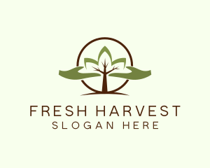 Nature Tree Planting  logo design