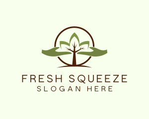 Nature Tree Planting  logo design