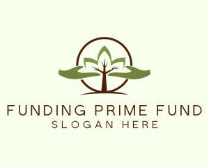 Nature Tree Planting  logo design