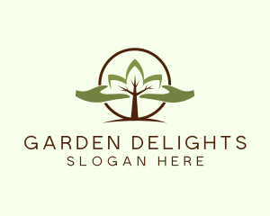 Nature Tree Planting  logo design