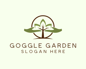 Nature Tree Planting  logo design