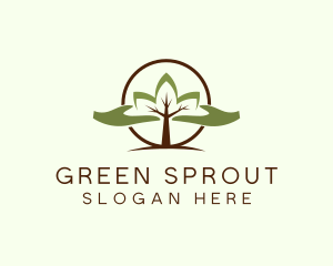 Nature Tree Planting  logo design