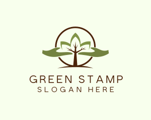 Nature Tree Planting  logo design