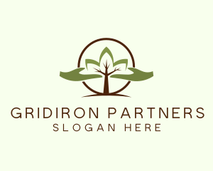 Nature Tree Planting  logo design