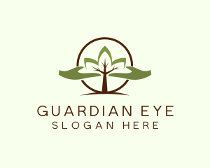 Nature Tree Planting  logo design