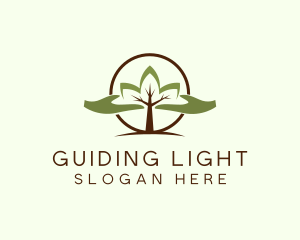 Nature Tree Planting  logo design