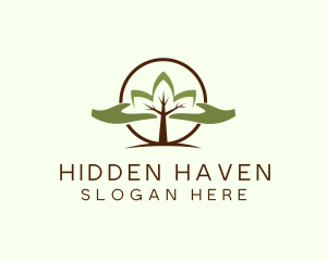 Nature Tree Planting  logo design