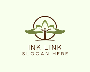 Nature Tree Planting  logo design