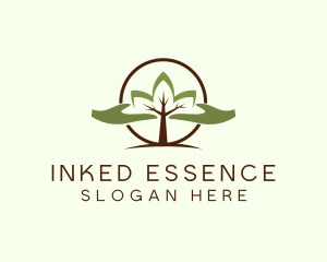 Nature Tree Planting  logo design