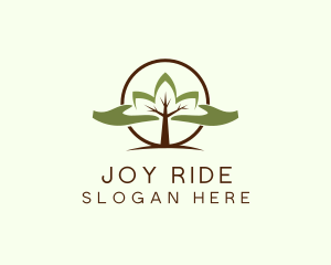 Nature Tree Planting  logo design