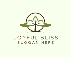 Nature Tree Planting  logo design