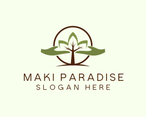 Nature Tree Planting  logo design