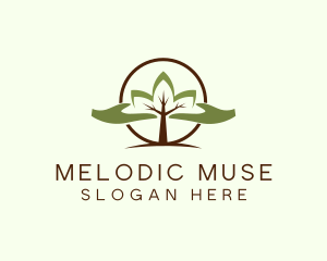 Nature Tree Planting  logo design