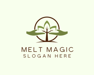 Nature Tree Planting  logo design