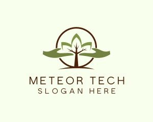 Nature Tree Planting  logo design