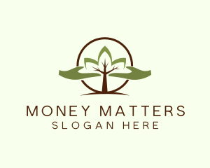 Nature Tree Planting  logo design