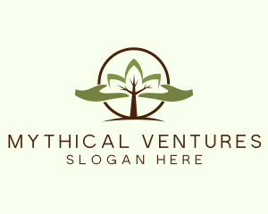 Nature Tree Planting  logo design