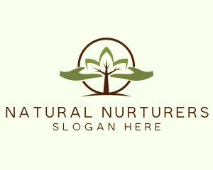 Nature Tree Planting  logo design